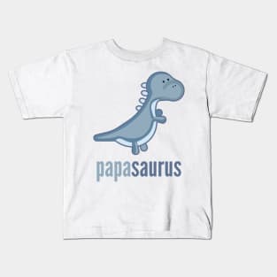 Papasaurus Shirt Family Dinosaur Shirt Set Kids T-Shirt